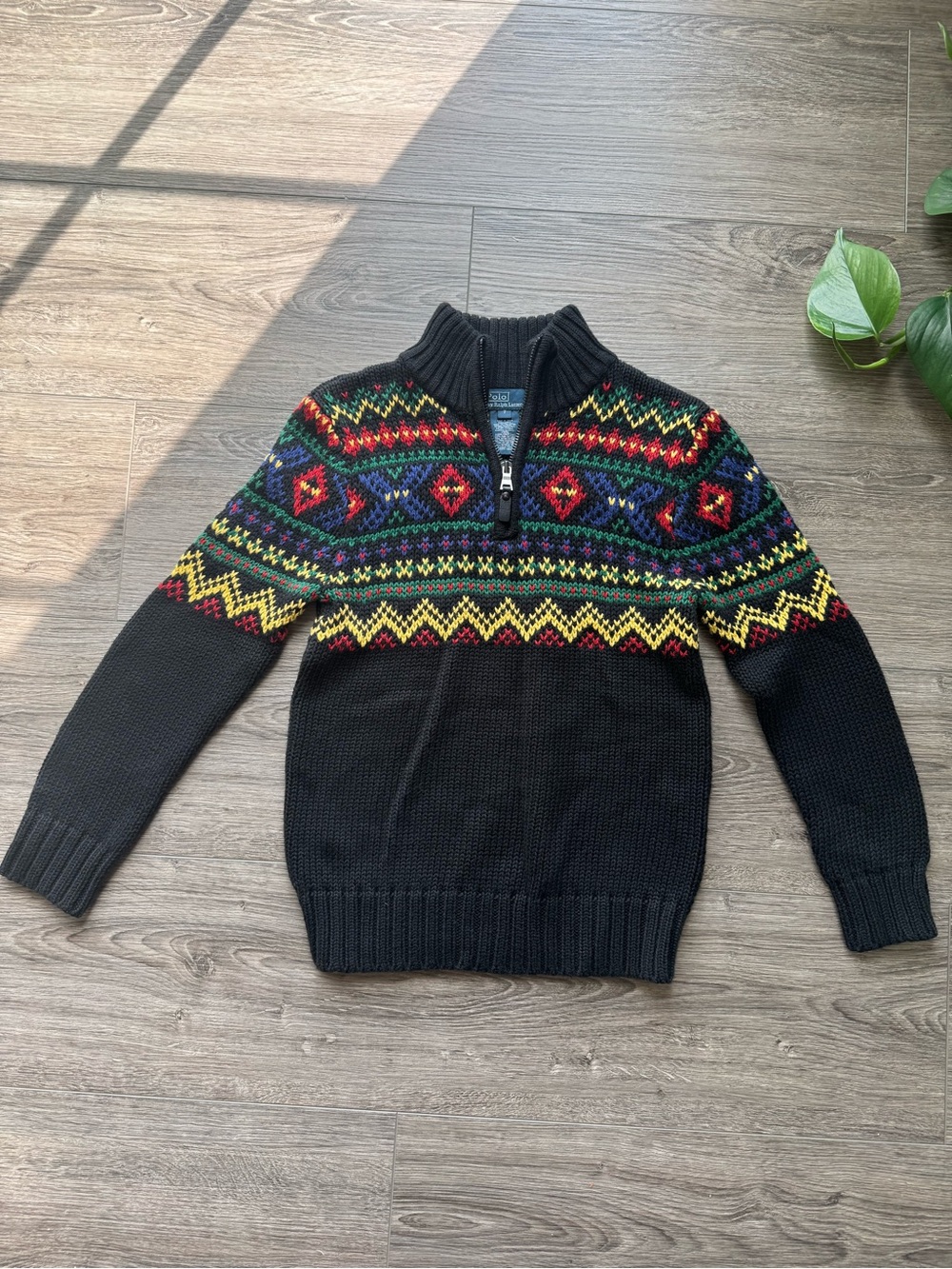 Vintage Kids Polo Ralph Lauren Quarter Zip Sweater